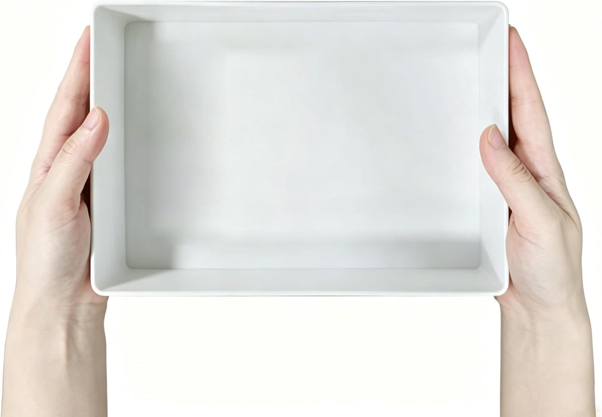 White Rectangular Storage Tray - view 2