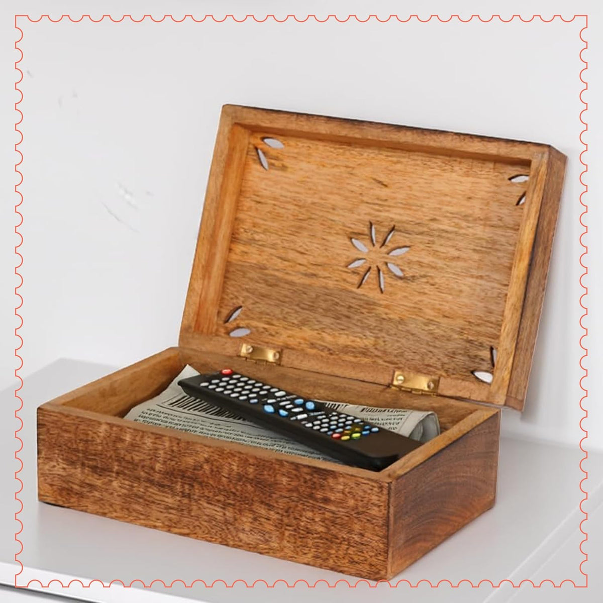 Wooden Pen Storage Box - view 2