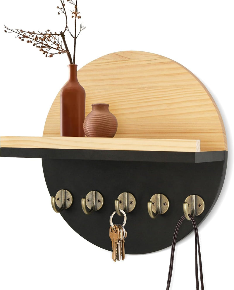 Round Wall Key Shelf