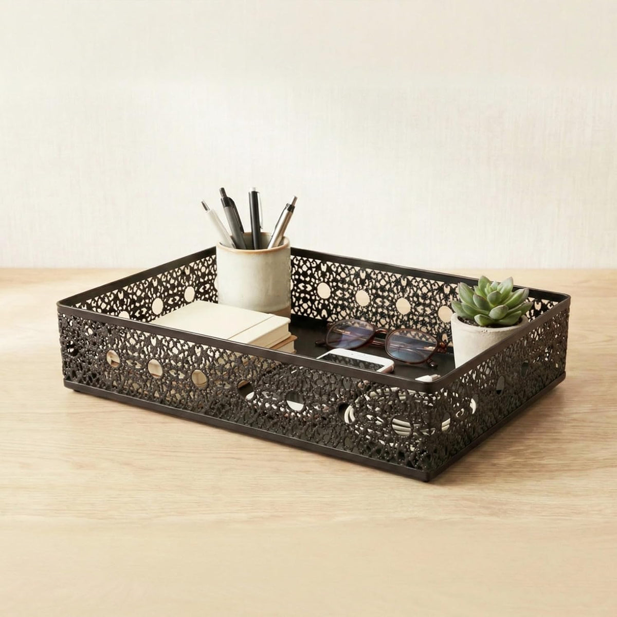 Decorative Cutout Desk Tray - view 2
