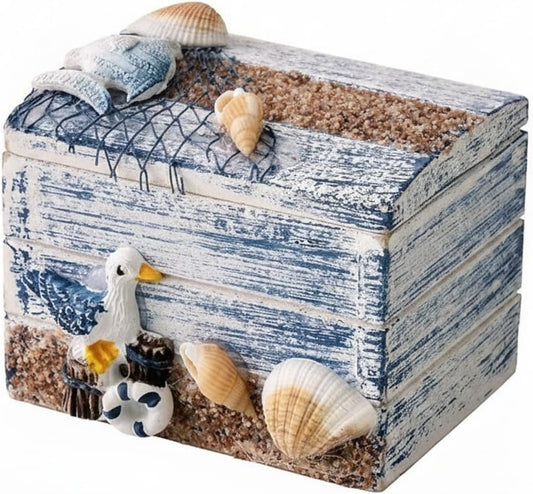 Coastal Print Storage Box - view 1