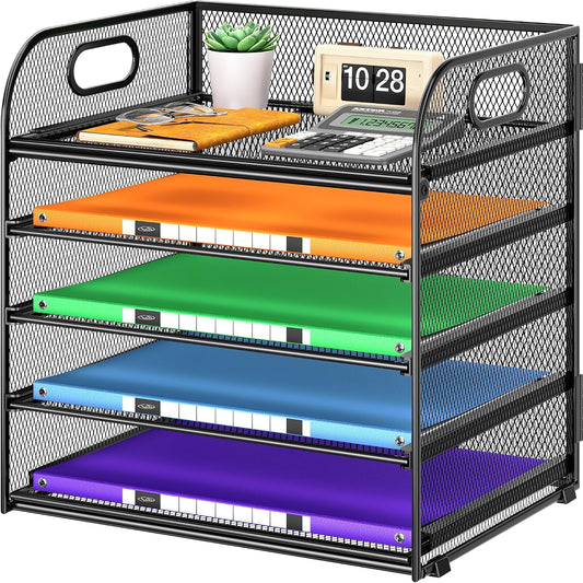 Black Multi-Tier Paper Sorter - view 1