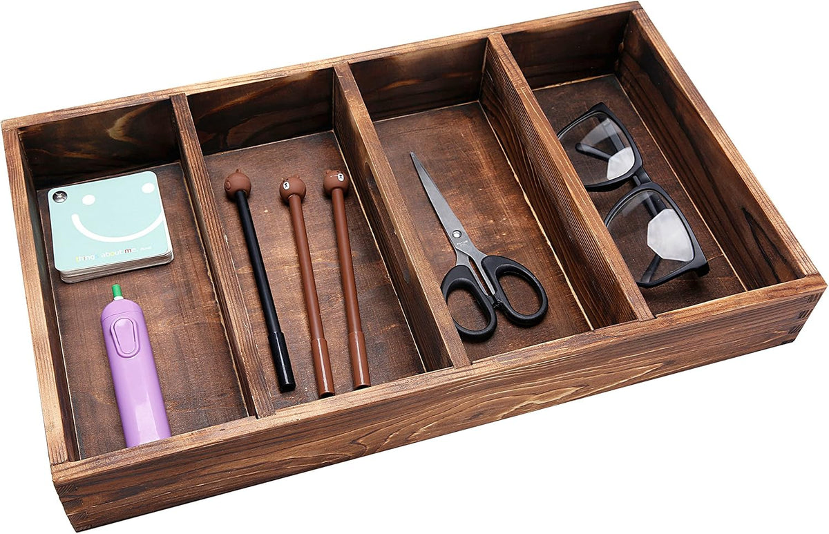 Wooden Compartment Drawer Organizer - view 2