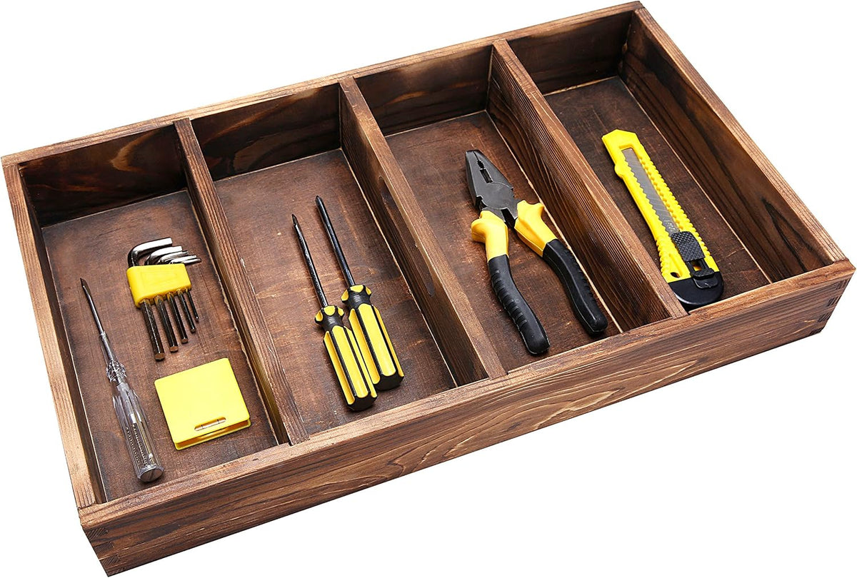 Wooden Compartment Drawer Organizer - view 3