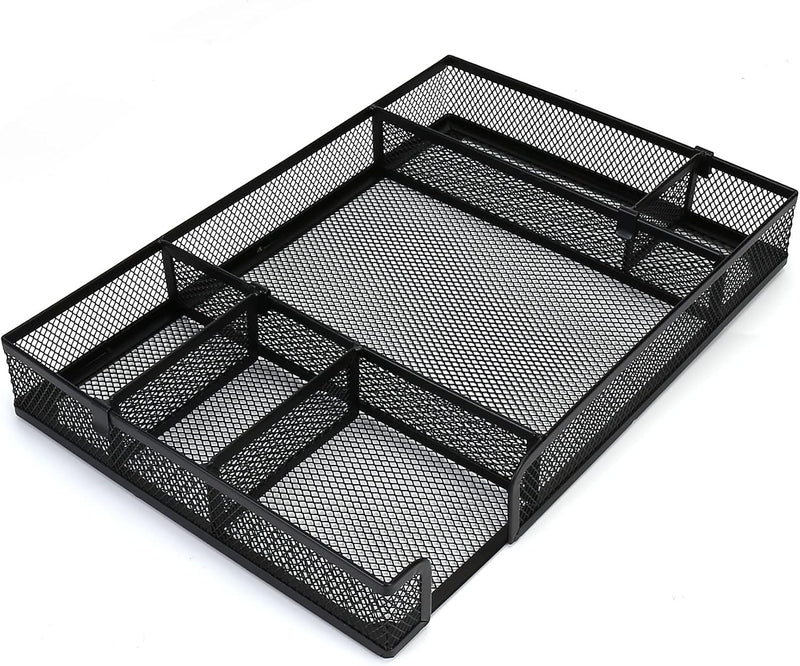 Mesh Compartment Drawer Tray