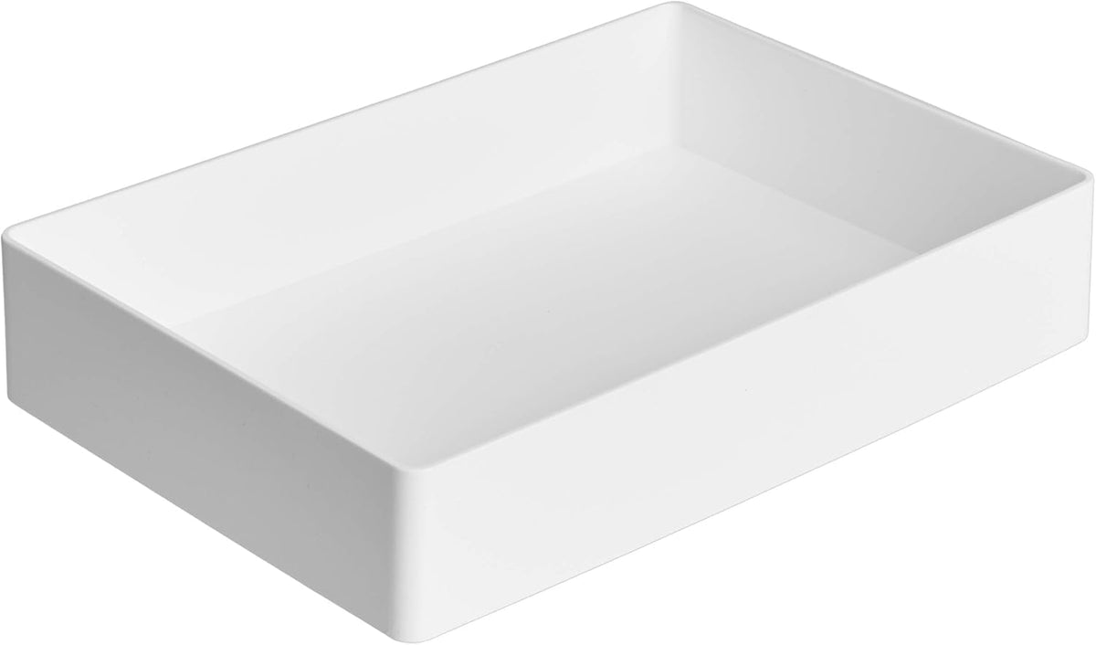 White Rectangular Storage Tray - view 1