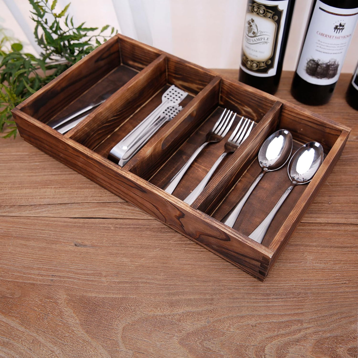 Wooden Compartment Drawer Organizer - view 4
