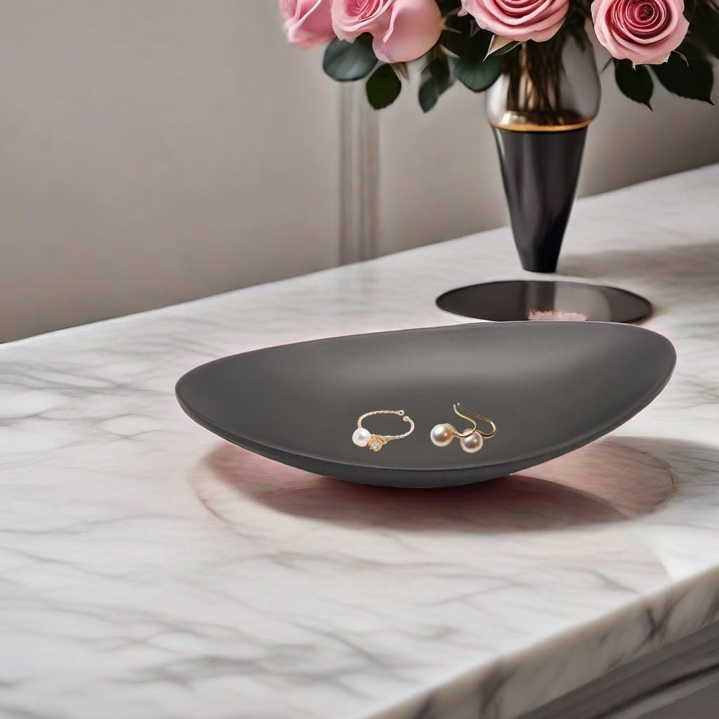 Black Oval Catchall Dish - view 2