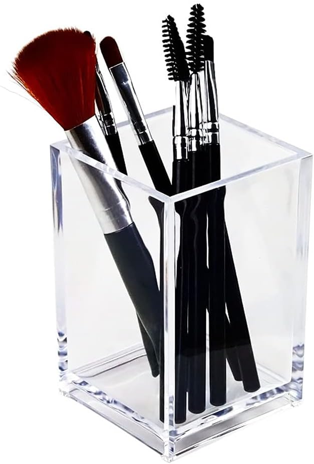 Clear Compartment Pen Cup - view 1