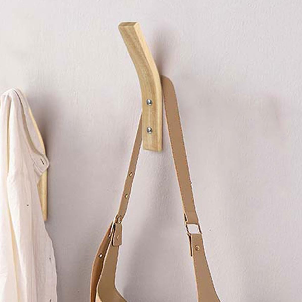 Curved Wooden Wall Hook - view 2