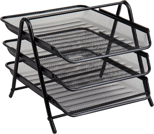 Three-Tier Mesh Paper Organizer - view 1