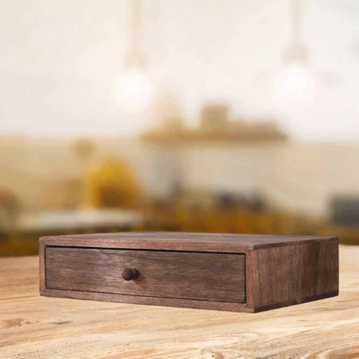 Walnut Desktop Storage Drawer - view 2