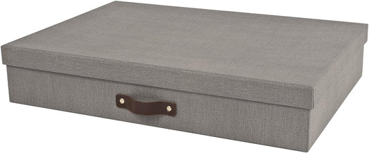 Gray Low-Profile Storage Box - view 1