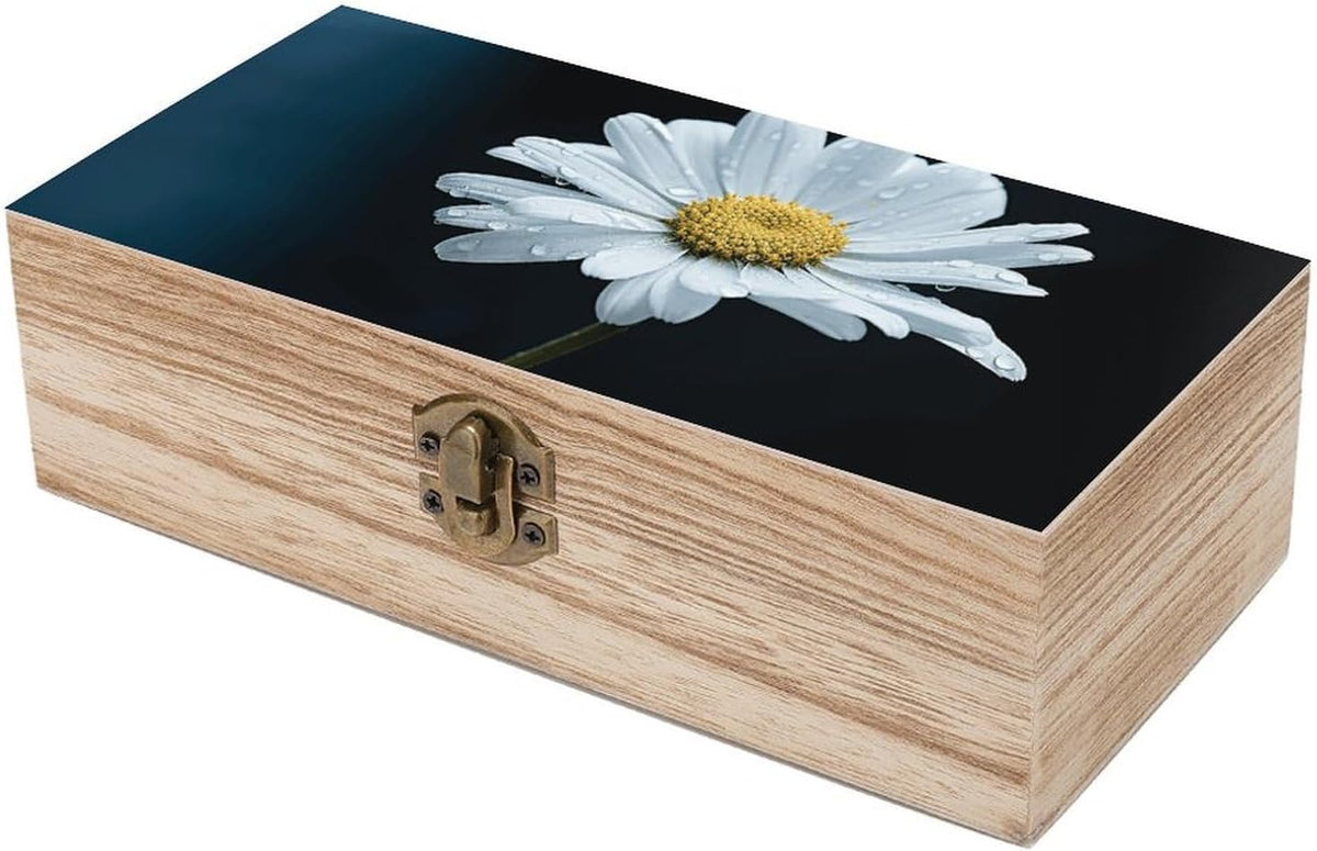 Floral Wooden Keepsake Box - view 1
