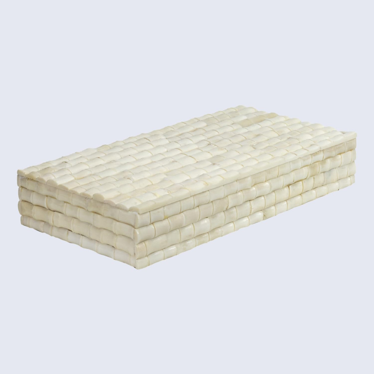 White Woven-Look Storage Box - view 2